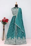 Rakhi By Aashirwad Chinon Silk With Embroidery Sequence Work Readymade Suits